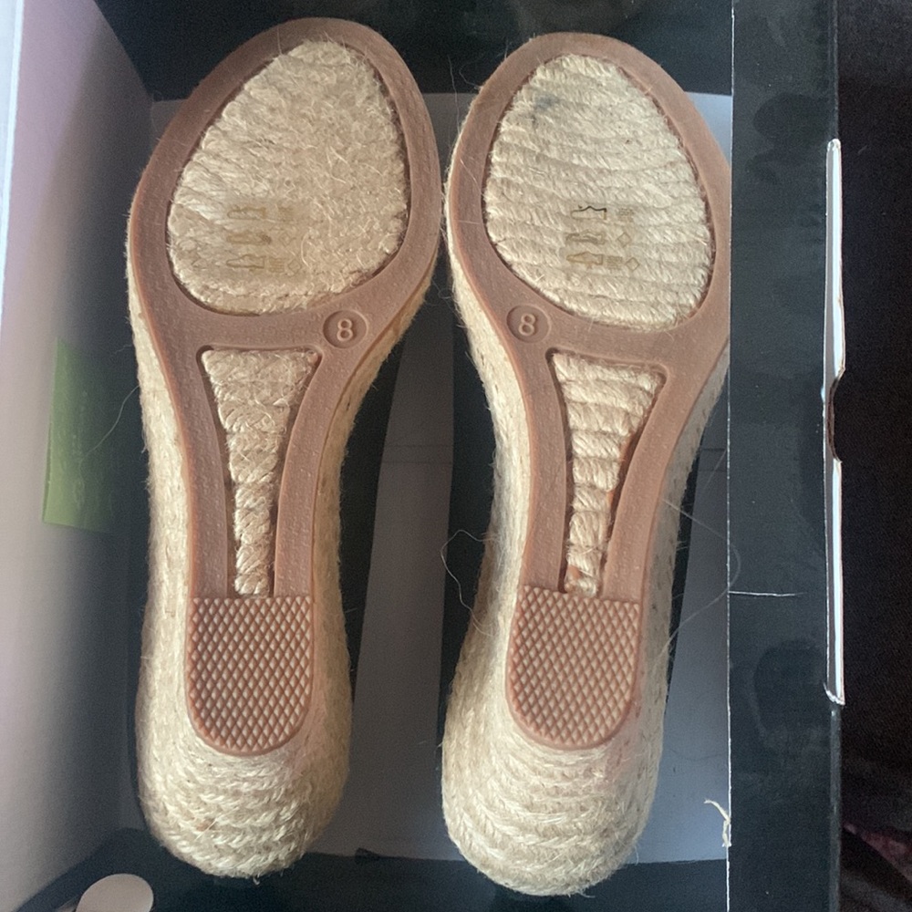 BNWT J Crew canvas espadrille wedge black - Picture 5 of 5